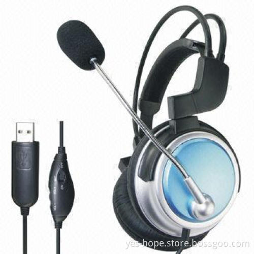 High-quality USB Headset for Computers, 32 Ohms Impedance